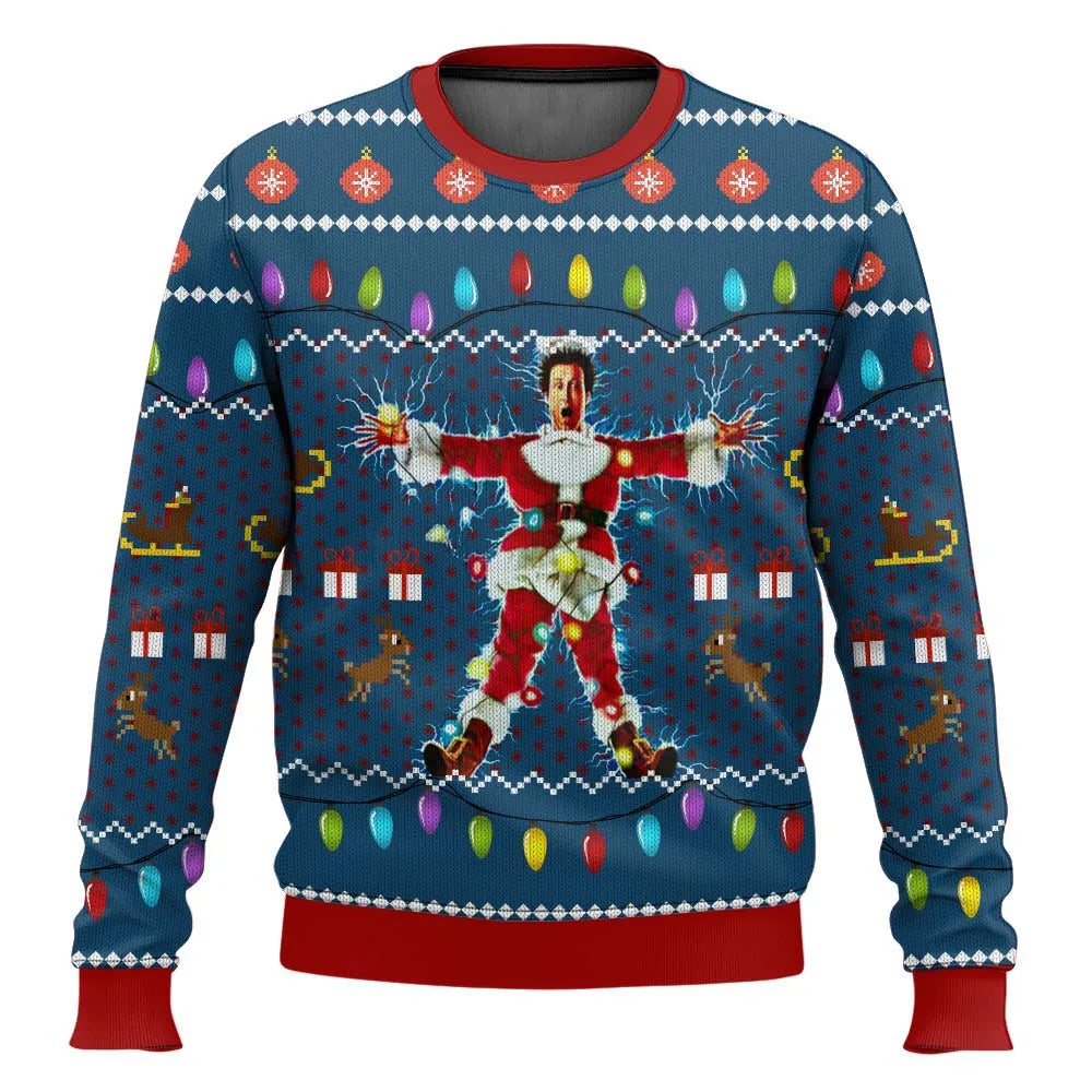 Lukas Ski Print Christmas Sweater