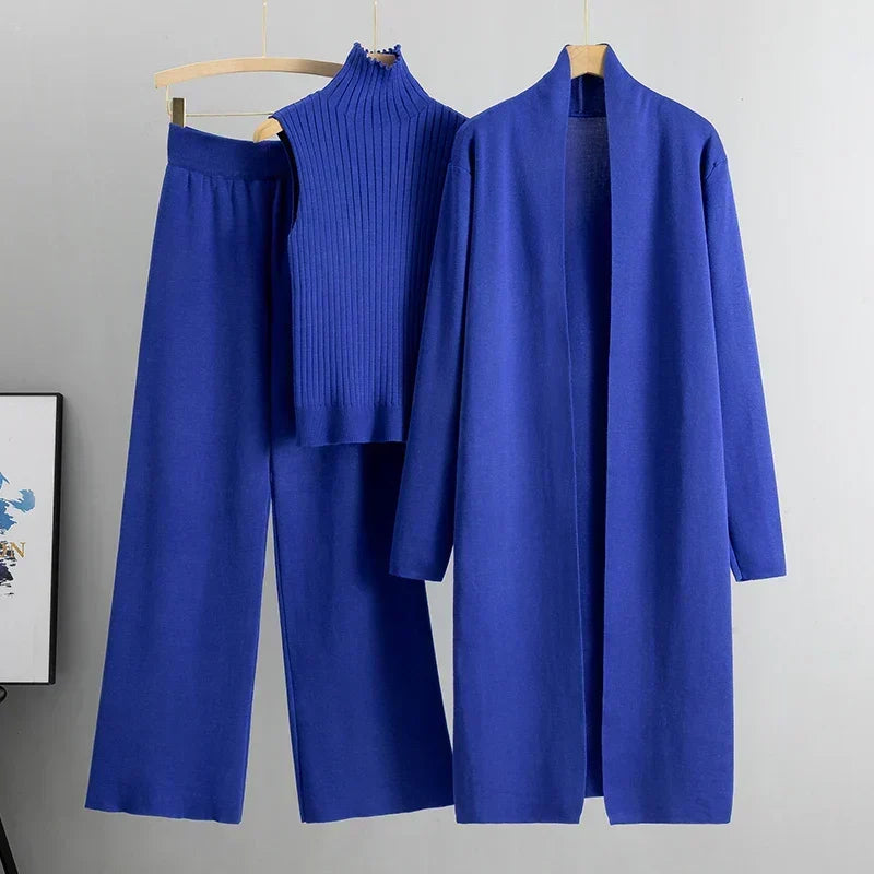 Felicia Three-Piece Relaxed Fit Trouser Set
