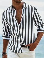 Adrian Striped Button-Down Casual Shirt