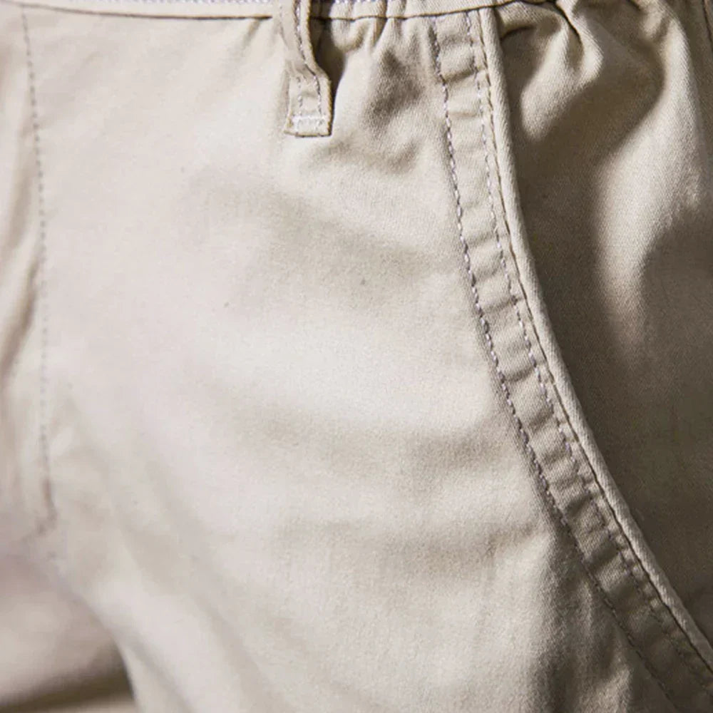 Emil Casual Button-Front Chino Shorts
