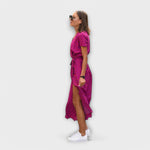 Renate Belted V-Neck Maxi Dress