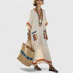 Alina Boho Maxi Dress with Pockets