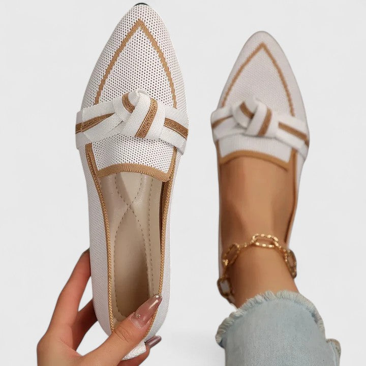 Felicia Pointed Toe Knot Loafers