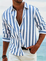 Adrian Striped Button-Down Casual Shirt