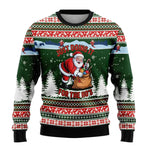 Benjamin Snowman Print Christmas Sweater