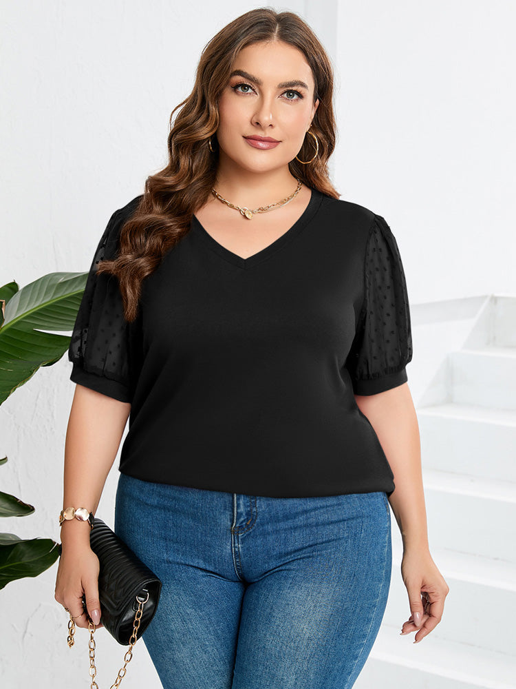 Hanna V-Neck Puff Sleeve Top