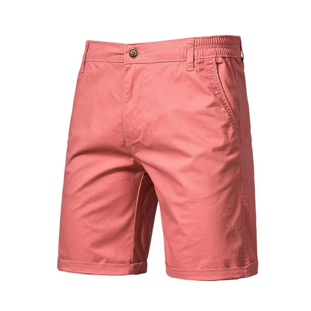 Emil Casual Button-Front Chino Shorts