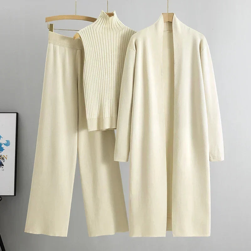 Felicia Three-Piece Relaxed Fit Trouser Set