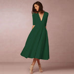 Bettina Flowing Elegant Midi Dress