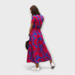 Renate Belted V-Neck Maxi Dress