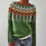 Andrea Nordic Print Christmas Sweater