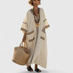 Alina Boho Maxi Dress with Pockets