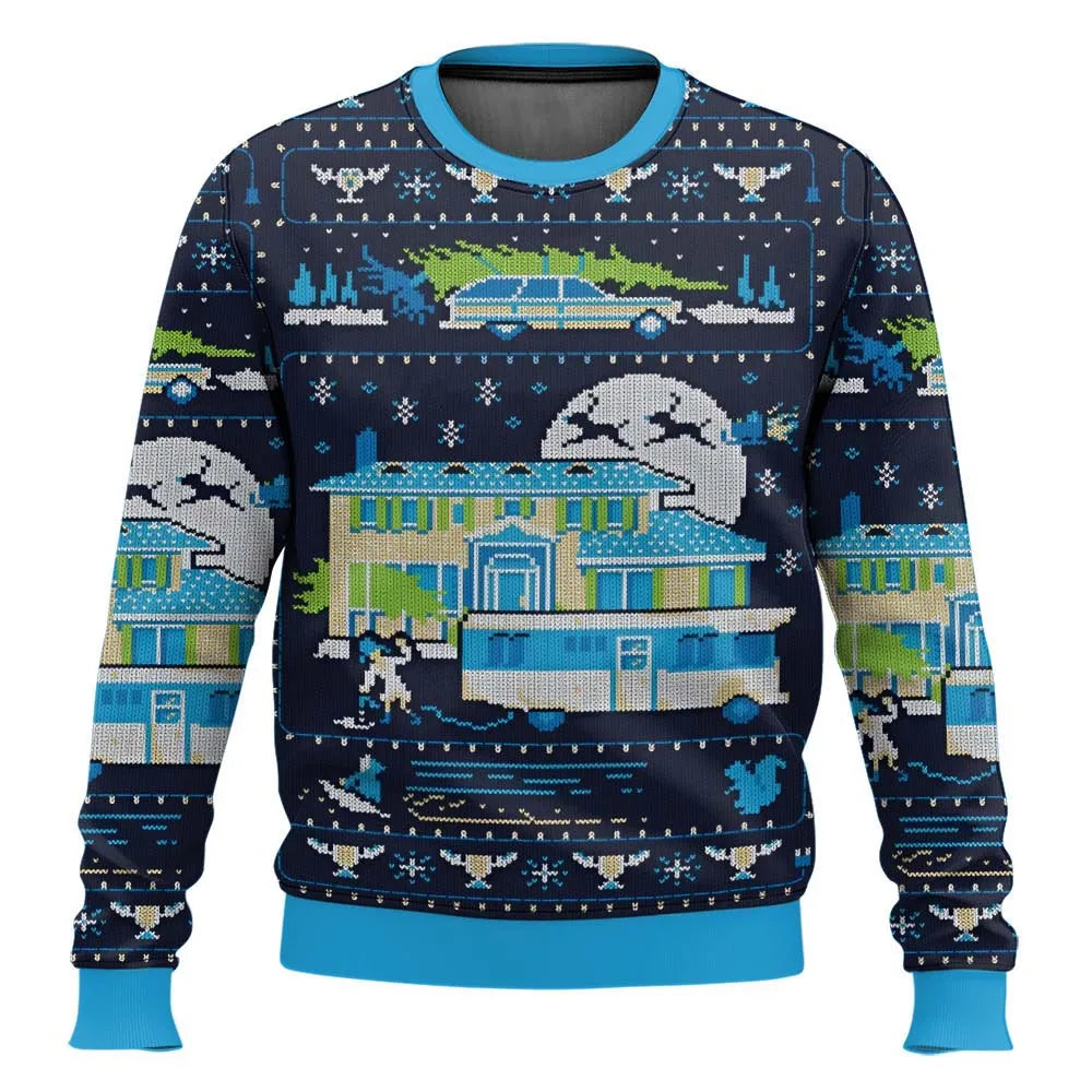 Lukas Ski Print Christmas Sweater