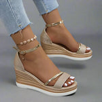 Emma Platform Wedge Open-Toe Sandals