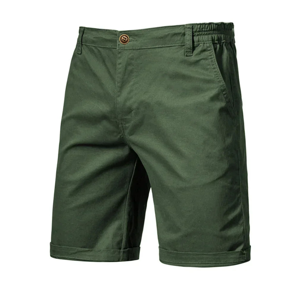 Emil Casual Button-Front Chino Shorts
