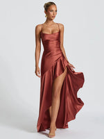Helga Spaghetti Strap Wedding Guest Dress