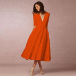 Bettina Flowing Elegant Midi Dress