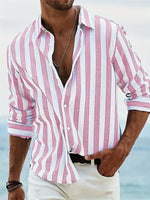 Adrian Striped Button-Down Casual Shirt