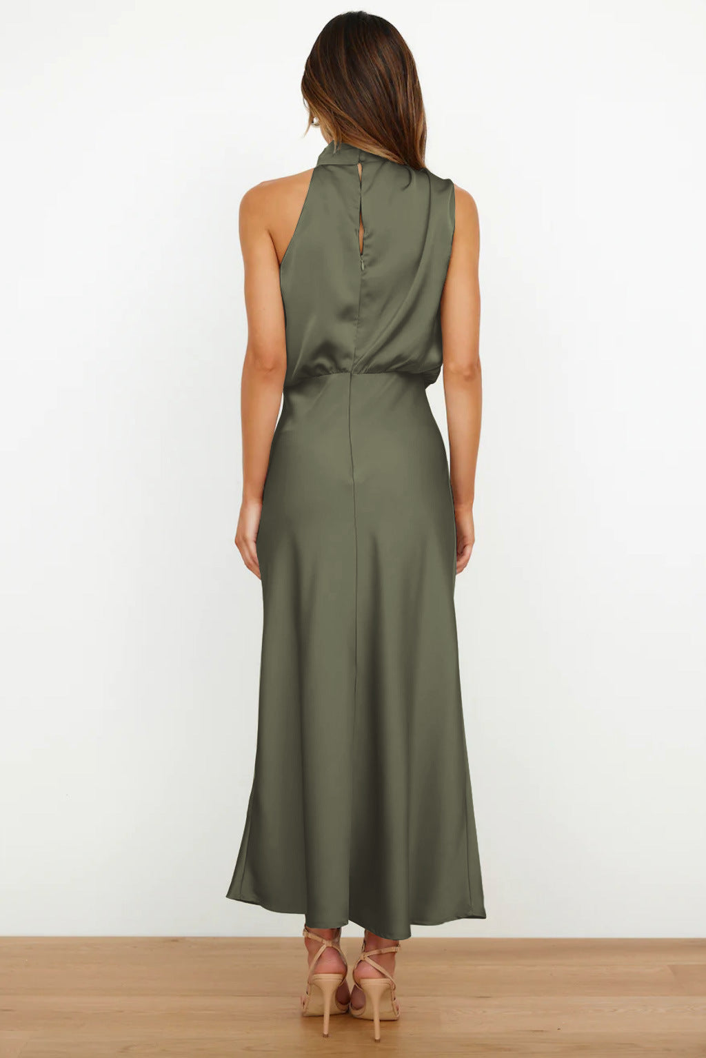 Doris Chic Halter Evening Dress