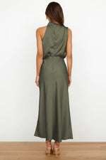 Doris Chic Halter Evening Dress