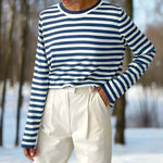 Felicia Casual Striped Long-Sleeve Shirt