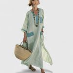 Alina Boho Maxi Dress with Pockets