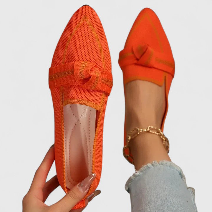Felicia Pointed Toe Knot Loafers
