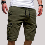 Anton Drawstring Cargo Shorts with Pockets