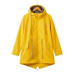 Claudia Casual Hooded Coat with Drawstring and Zip