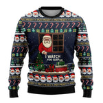 Benjamin Snowman Print Christmas Sweater