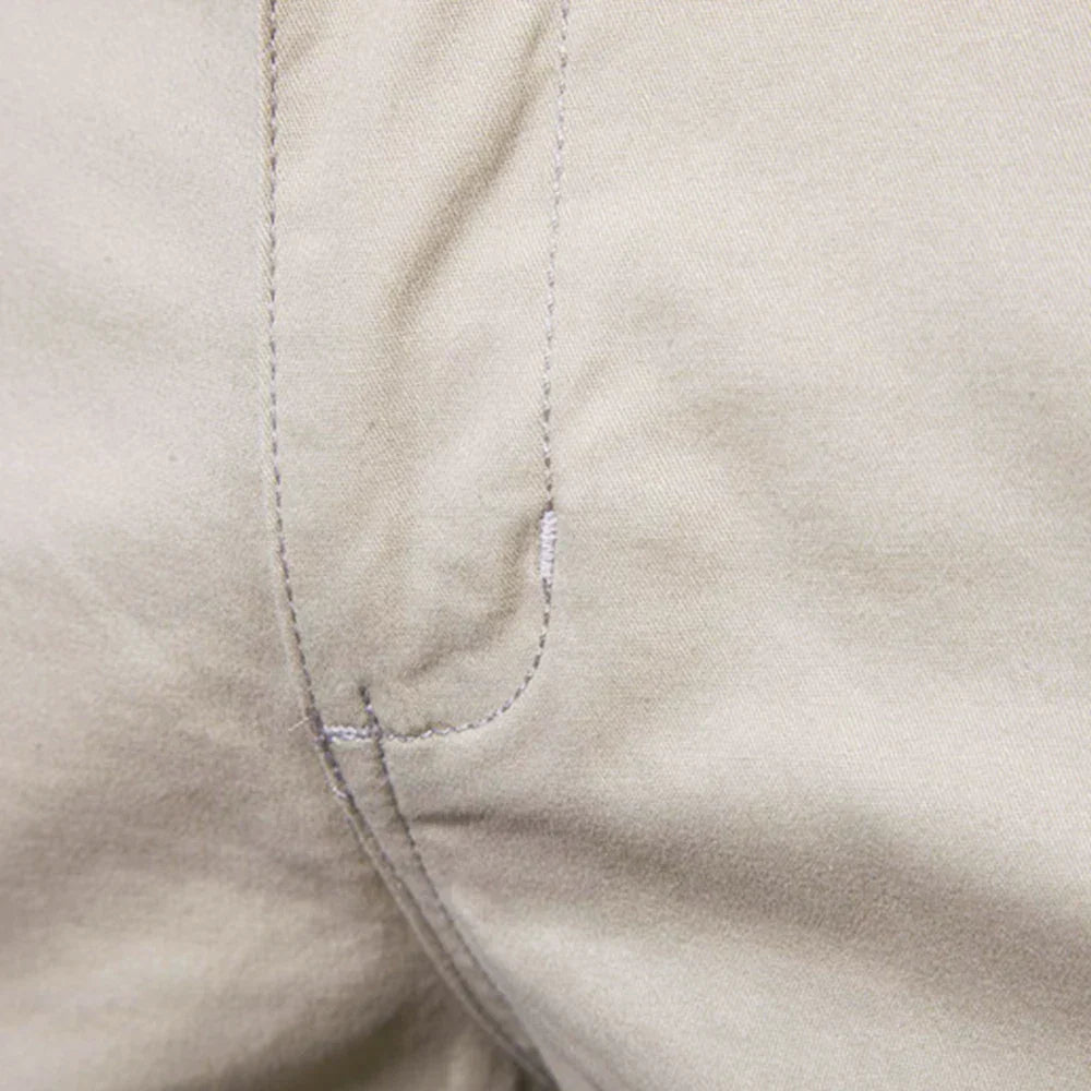 Emil Casual Button-Front Chino Shorts