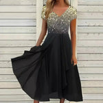 Yvonne Flowing Floral Fit-and-Flare Dress