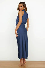 Doris Chic Halter Evening Dress