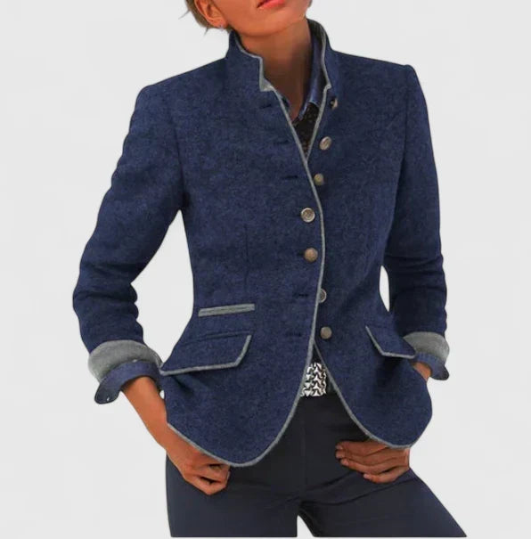 Alina Formal Button-Front Cardigan