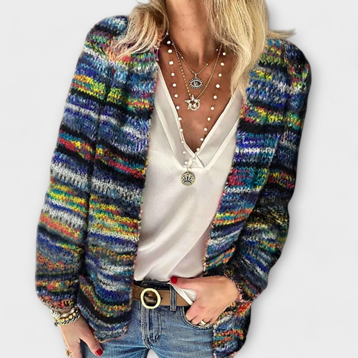 Dalynorah | Casual Knit Cardigan, women's cardigan – view 2