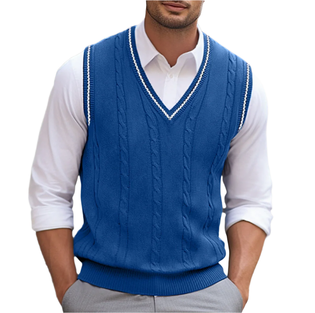 Michael Sleeveless V-Neck Sweater Vest