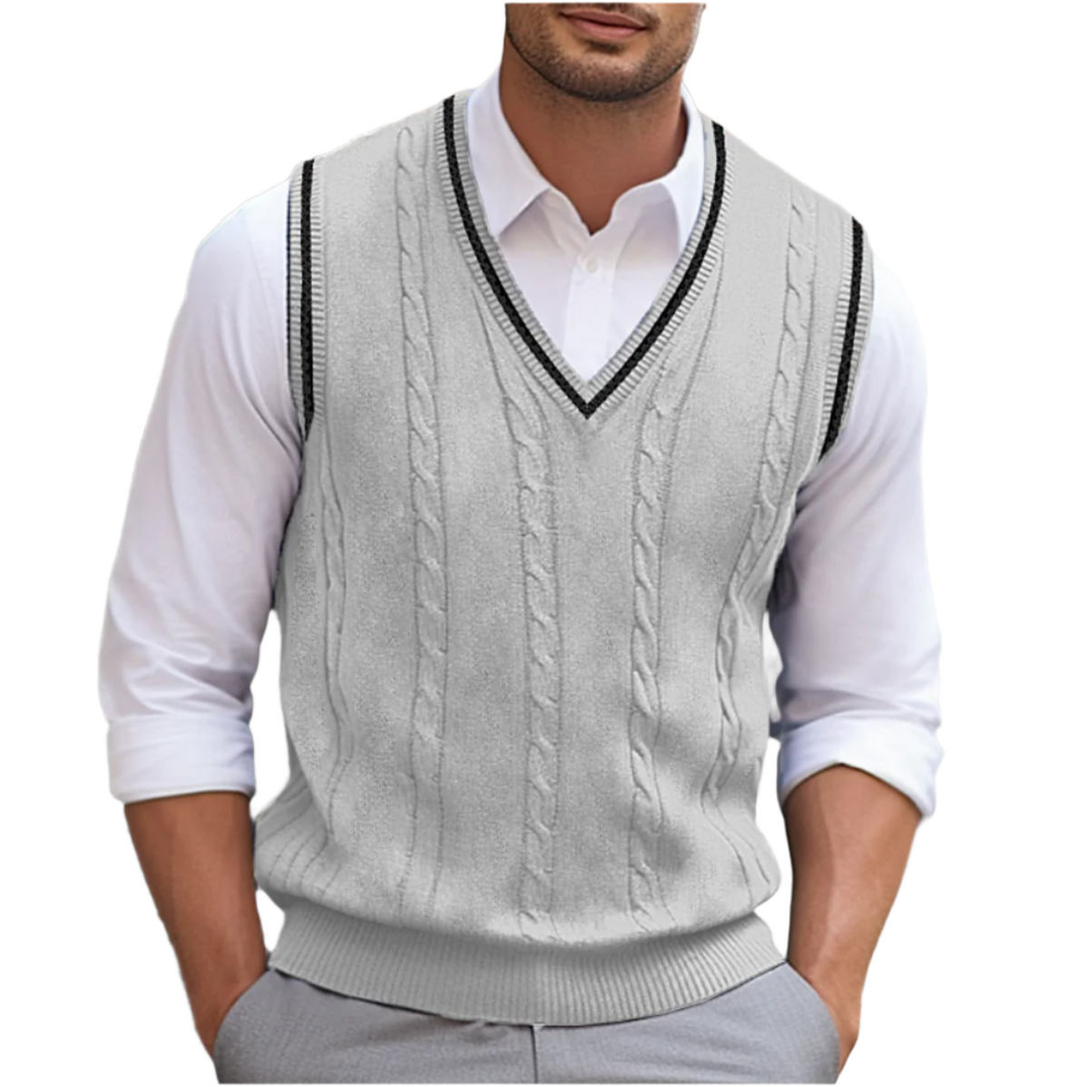 Michael Sleeveless V-Neck Sweater Vest