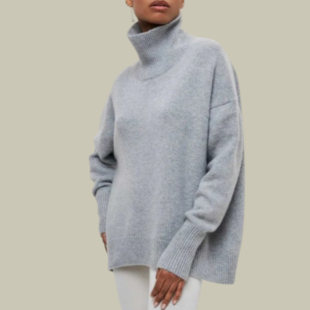 Stefanie Relaxed Fit Turtleneck Sweater