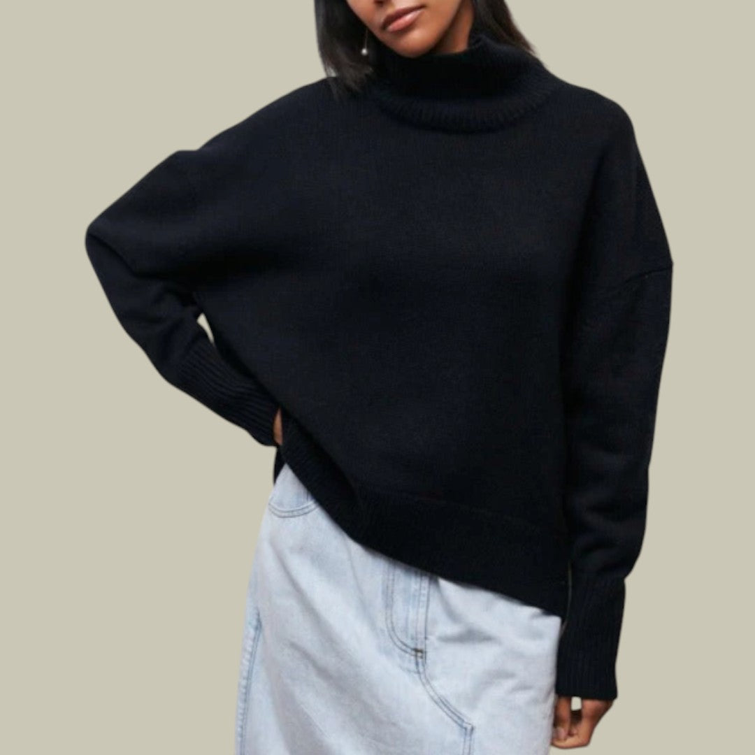Stefanie Relaxed Fit Turtleneck Sweater