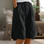 Edith Wide Leg Shorts with Pockets