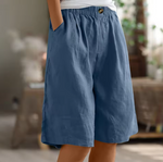 Edith Wide Leg Shorts with Pockets