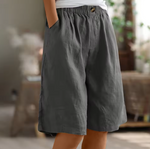 Edith Wide Leg Shorts with Pockets