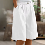 Edith Wide Leg Shorts with Pockets