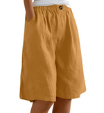Edith Wide Leg Shorts with Pockets