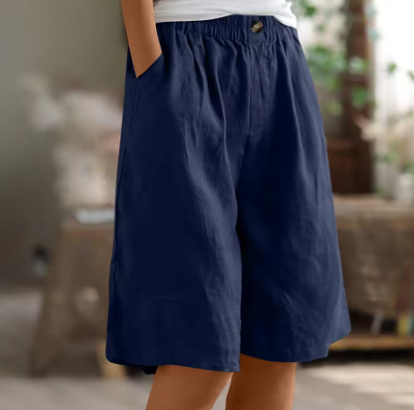Edith Wide Leg Shorts with Pockets