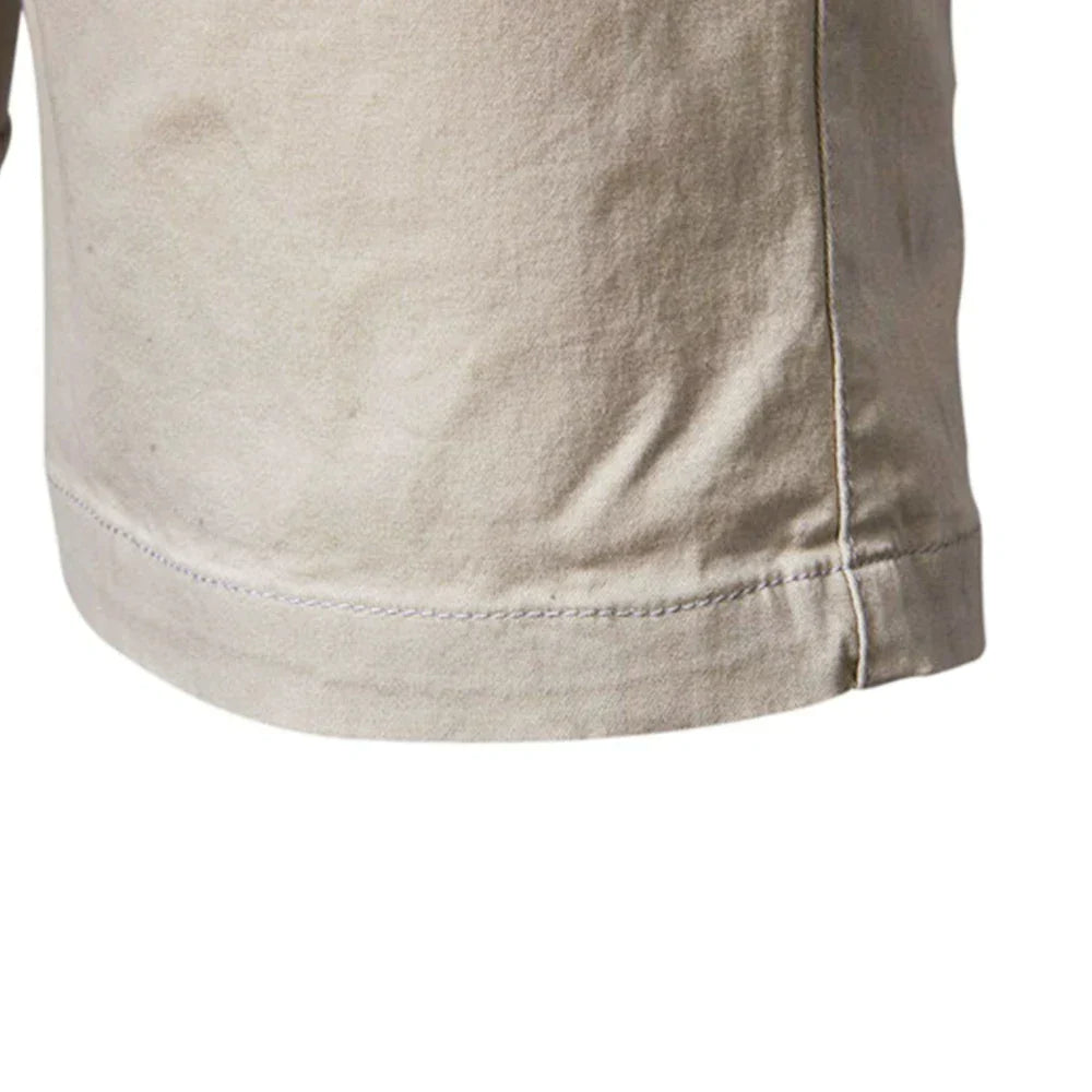 Emil Casual Button-Front Chino Shorts
