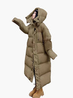 Daniela Oversized Long Hooded Puffer Coat