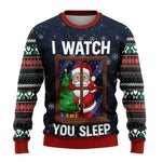 Benjamin Snowman Print Christmas Sweater