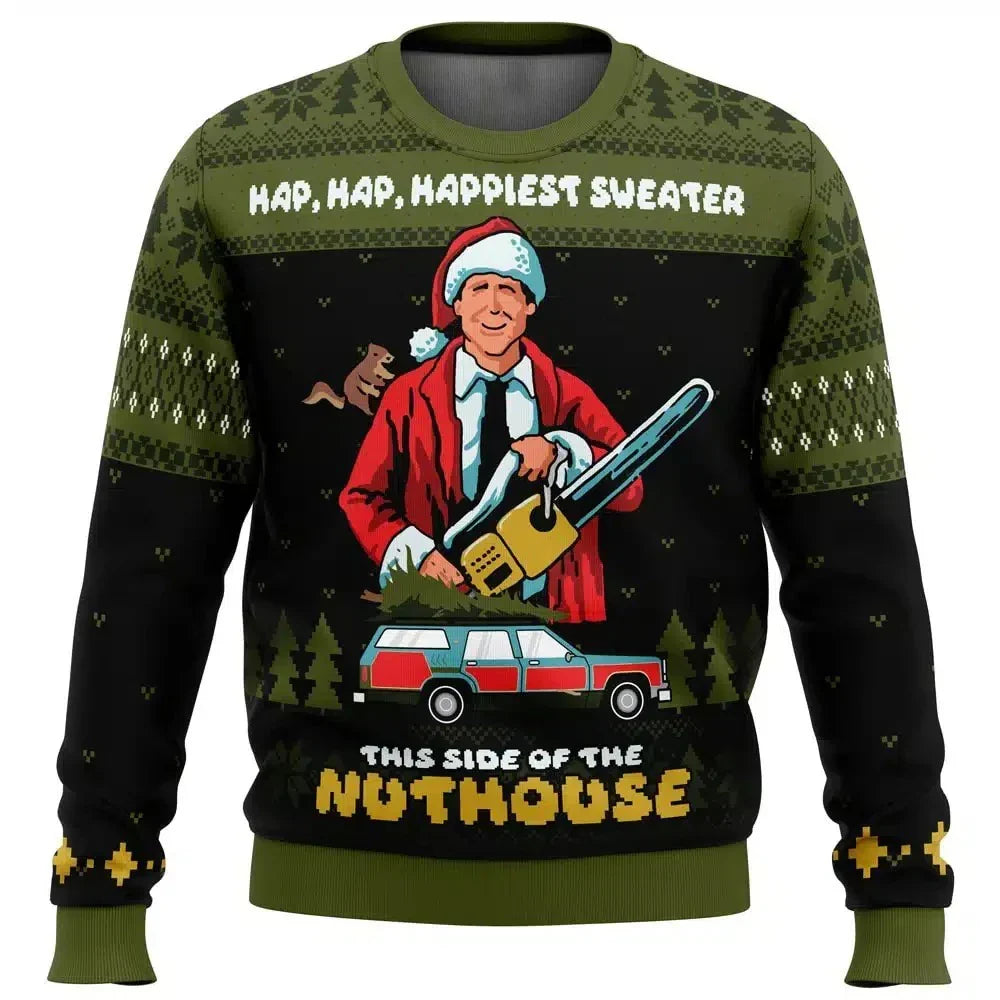 Lukas Ski Print Christmas Sweater