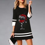 Emma Reindeer Print Christmas Dress